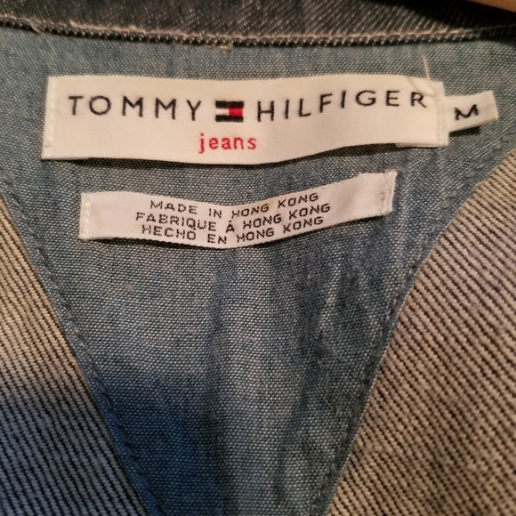 TOMMY Hilfiger blue Jean jacket SZ Med Unisex - Picture 9 of 9